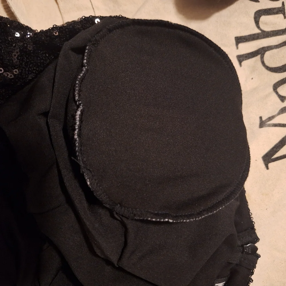 NADINE MERABI Black Sequin Jumpsuit - Picture 5 of 5